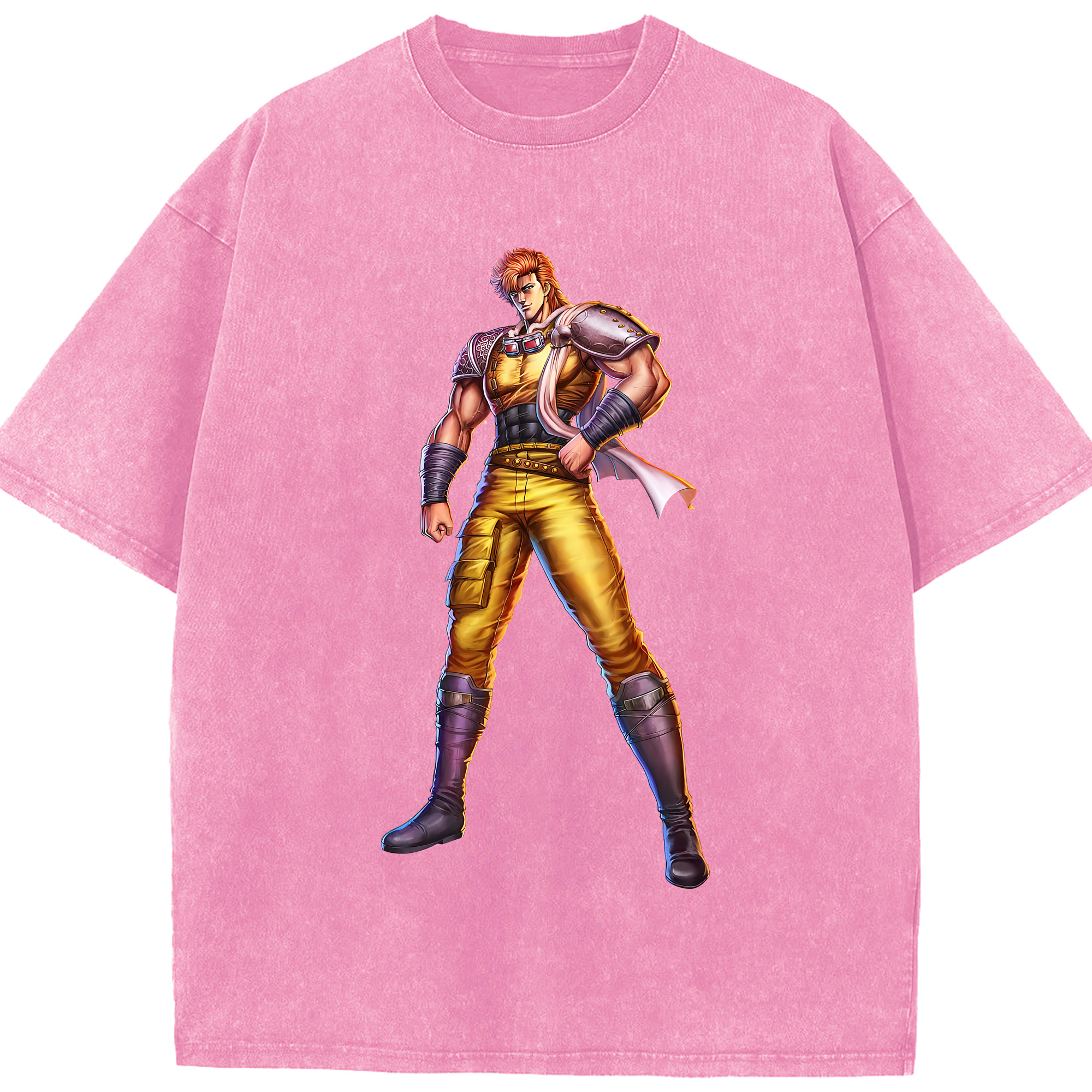 （画像用） 北斗の拳 Fist of the North Star 綿100% ヴィンテージ風 半袖Tシャツ（フロントプリント）